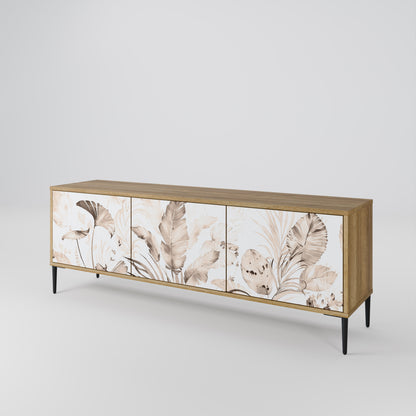 WILD TENDERNESS 3-Door TV Stand in Oak Effect