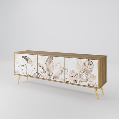 WILD TENDERNESS 3-Door TV Stand in Oak Effect