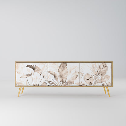 WILD TENDERNESS 3-Door TV Stand in Oak Effect