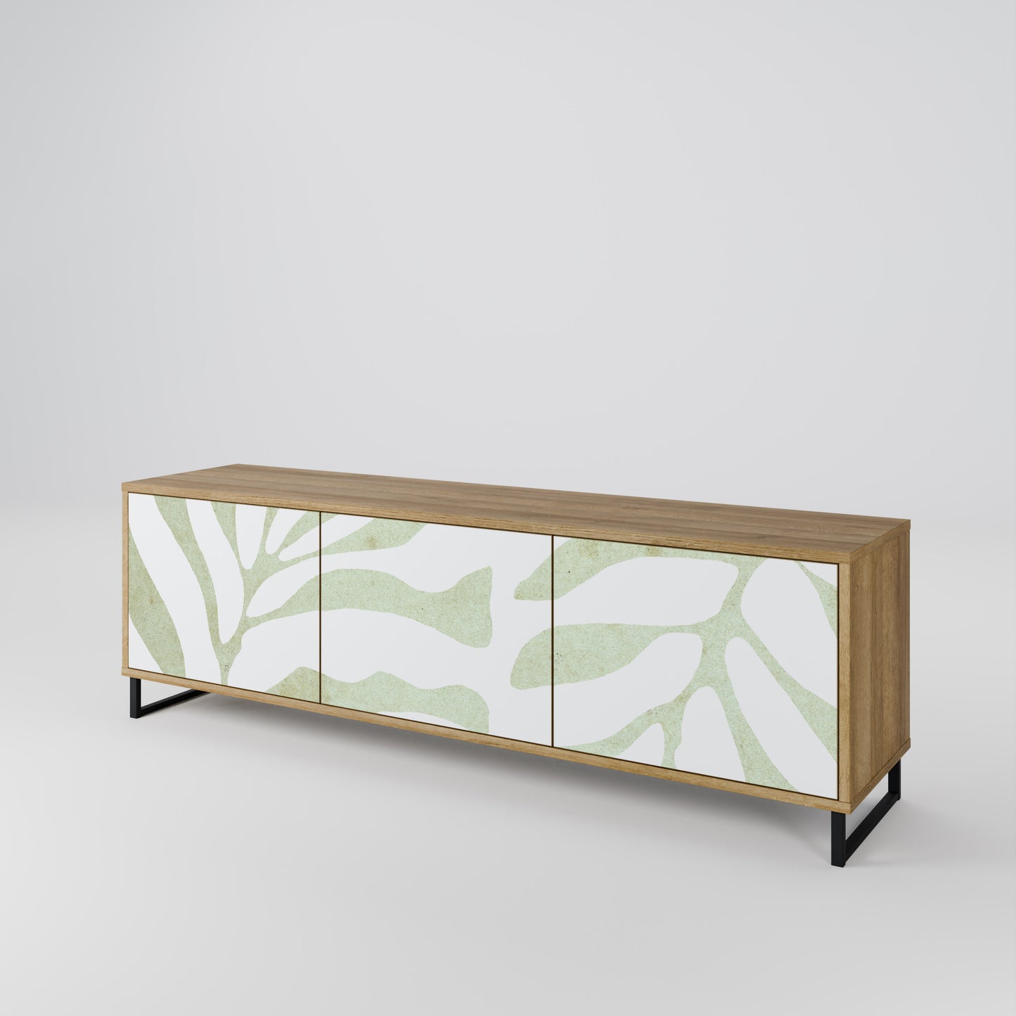 BOTANICAL SPARK Mobile TV a 3 Ante in Effetto Rovere