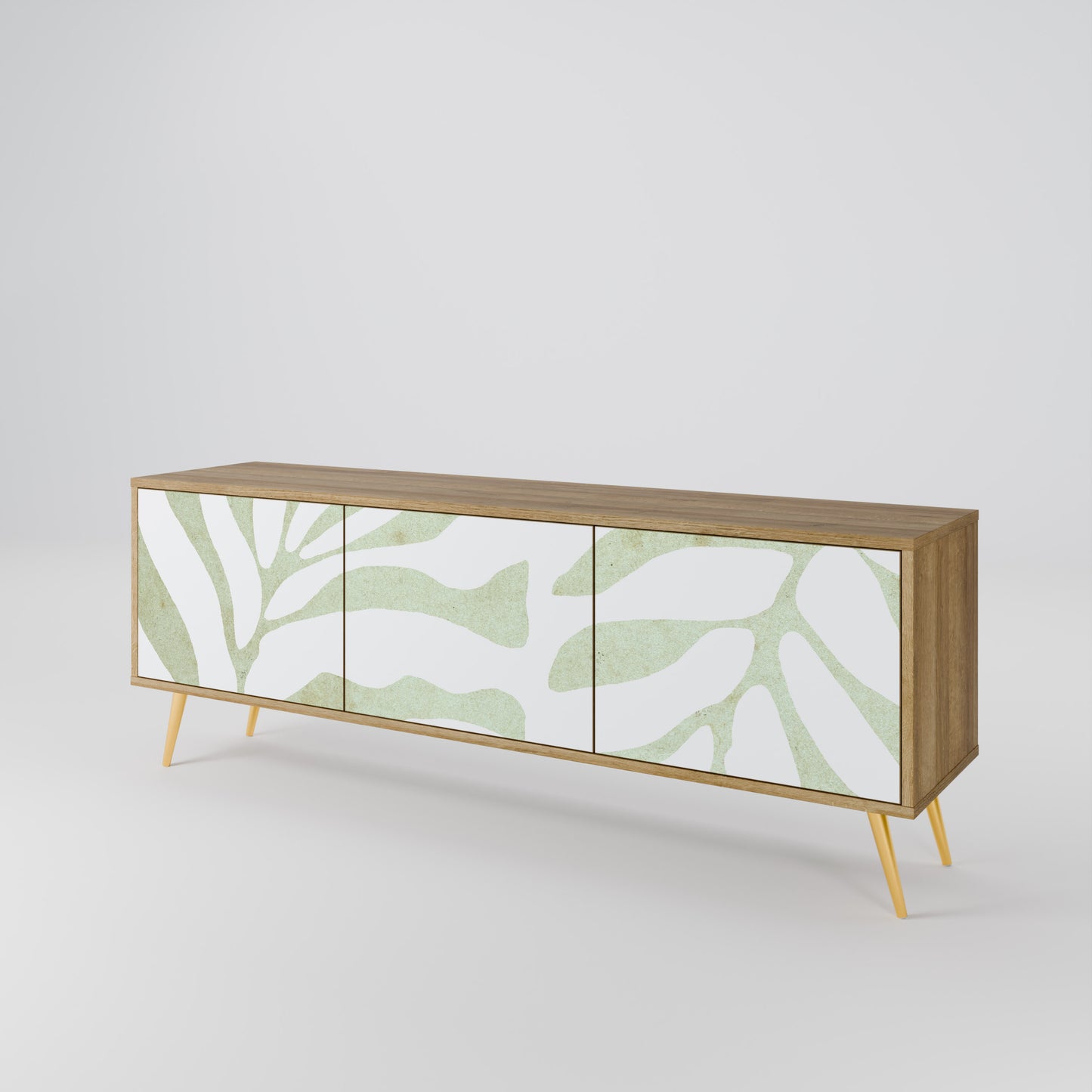 BOTANICAL SPARK Mobile TV a 3 Ante in Effetto Rovere