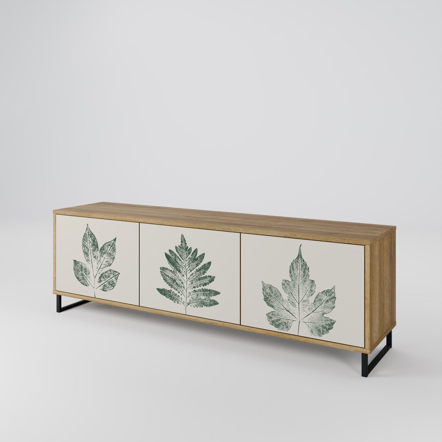 GREEN LEAFY STAMPS Mobile TV a 3 Ante in Effetto Rovere