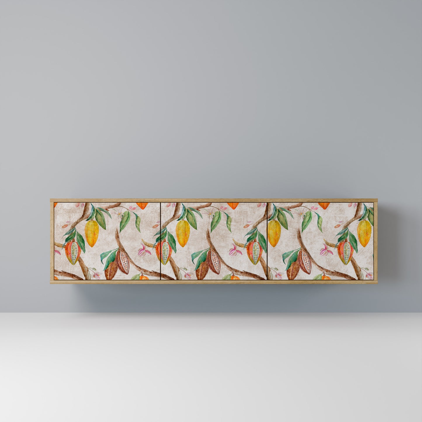 COCOA FRUITS Mobile TV a 3 Ante in Effetto Rovere