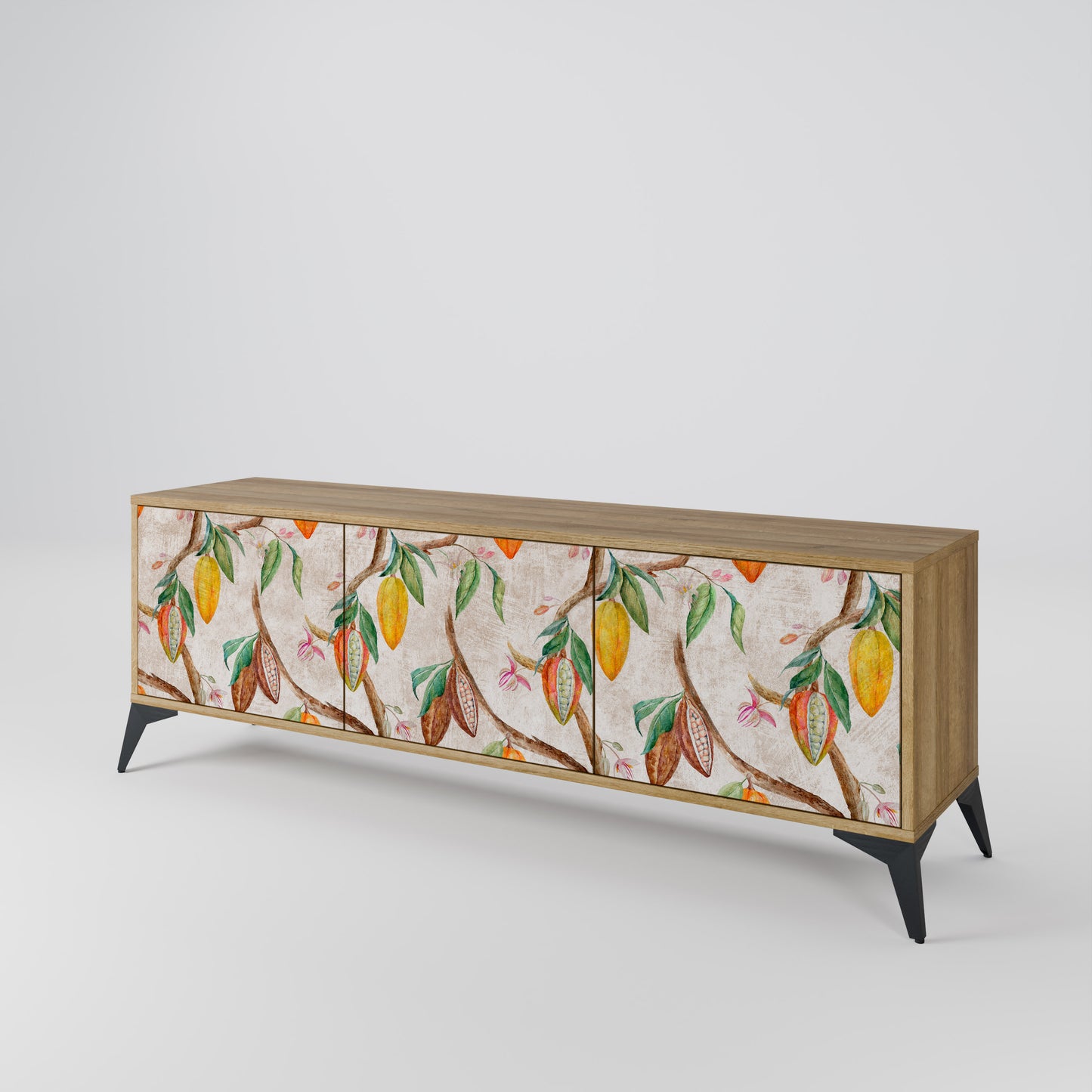 COCOA FRUITS Mobile TV a 3 Ante in Effetto Rovere