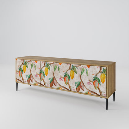 COCOA FRUITS Mobile TV a 3 Ante in Effetto Rovere