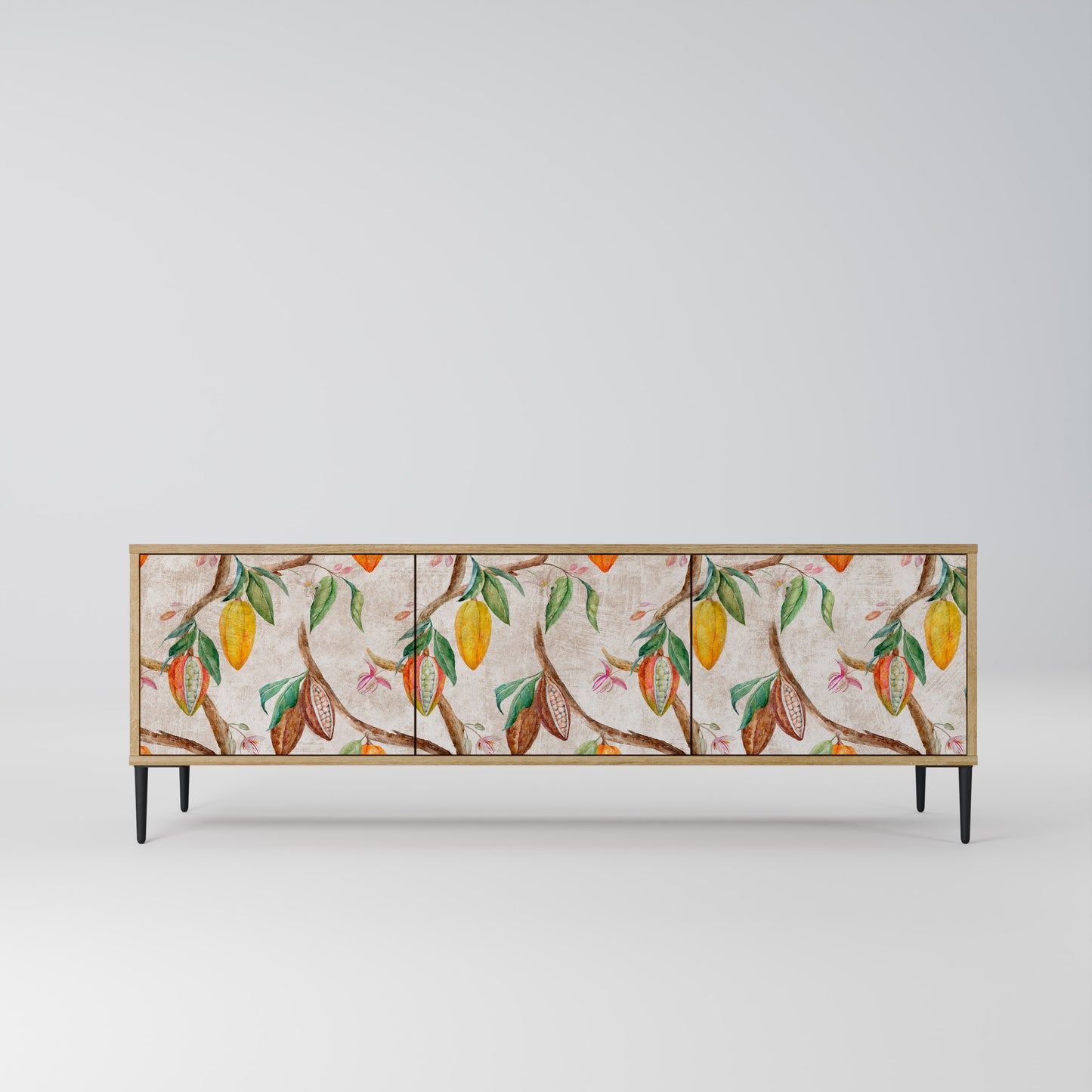 COCOA FRUITS Mobile TV a 3 Ante in Effetto Rovere