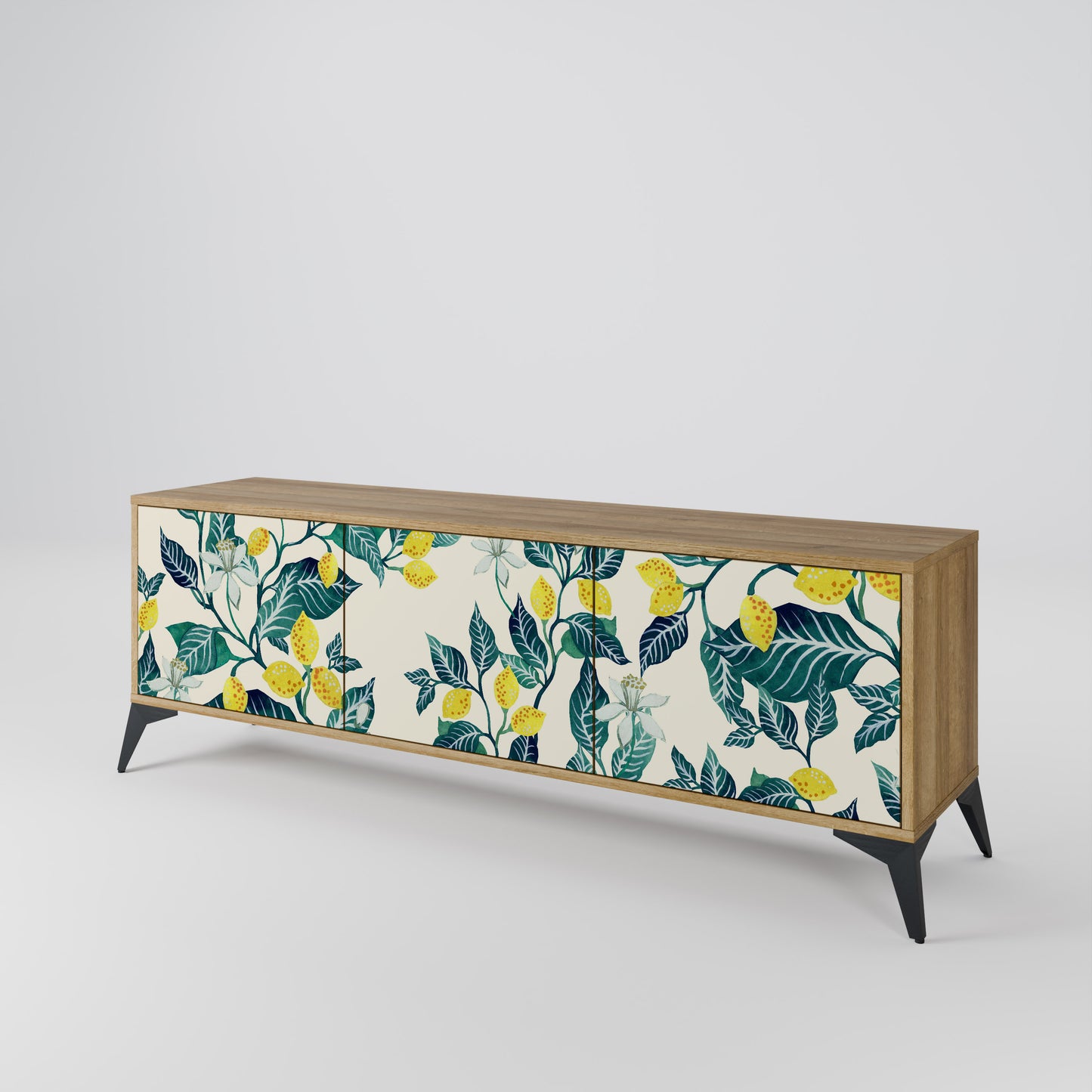 LEMON TREE Mobile TV a 3 Ante in Effetto Rovere