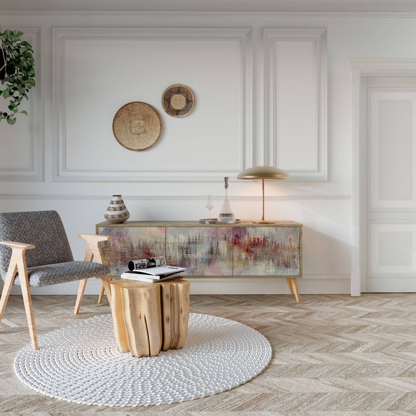 VEILED SUMMIT Mobile TV a 3 Ante in Effetto Rovere