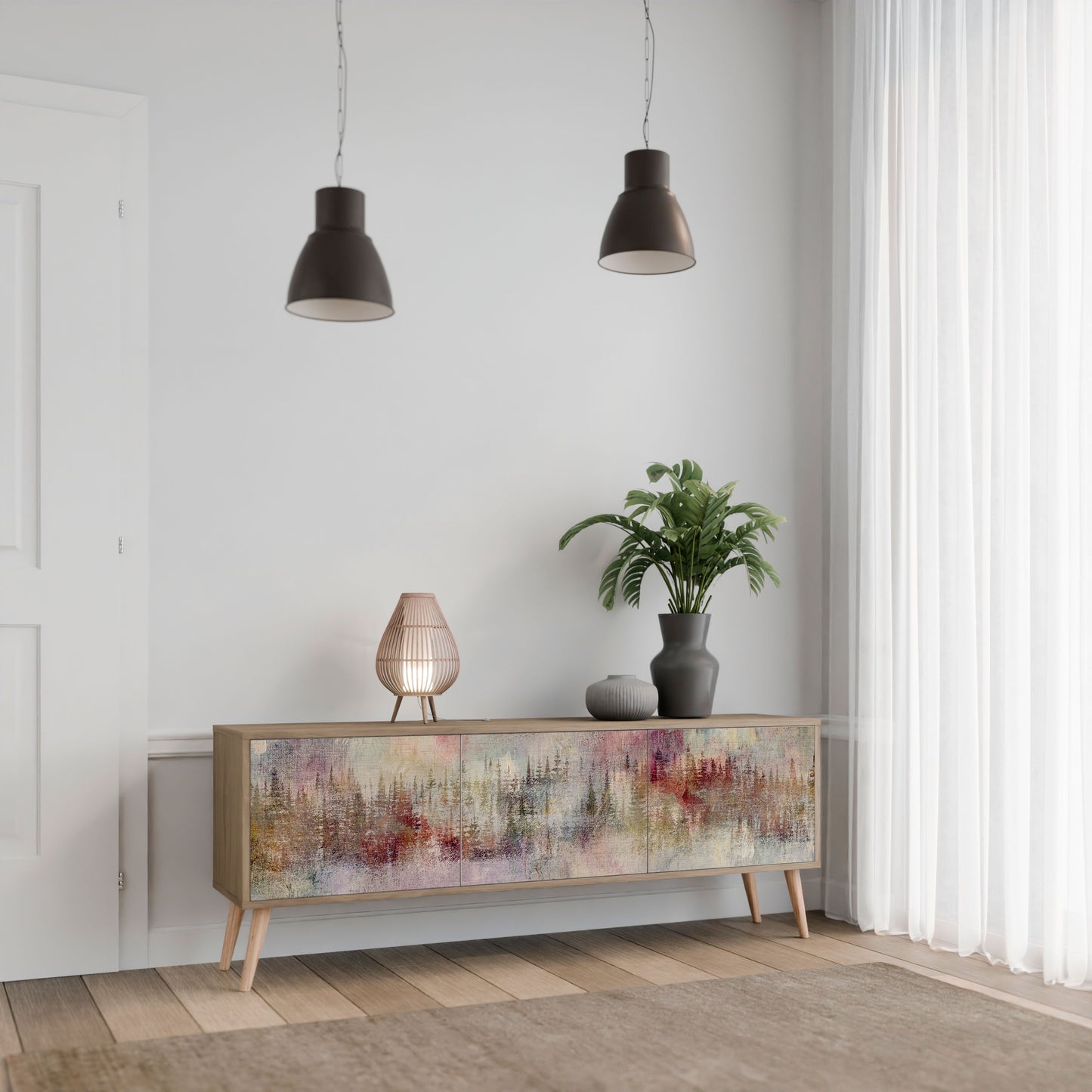 VEILED SUMMIT Mobile TV a 3 Ante in Effetto Rovere