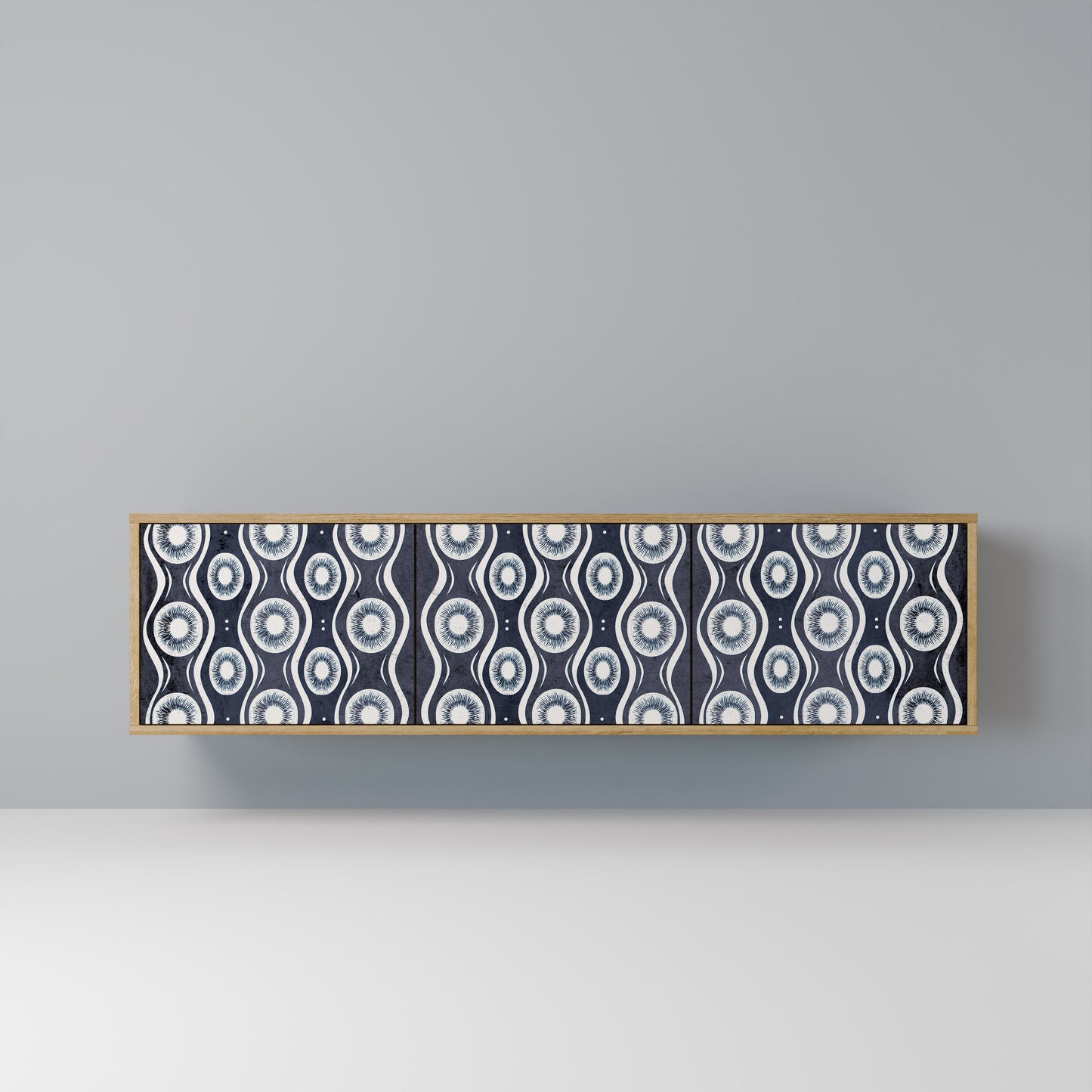 GRAPHITE EYES Mobile TV a 3 Ante in Effetto Rovere