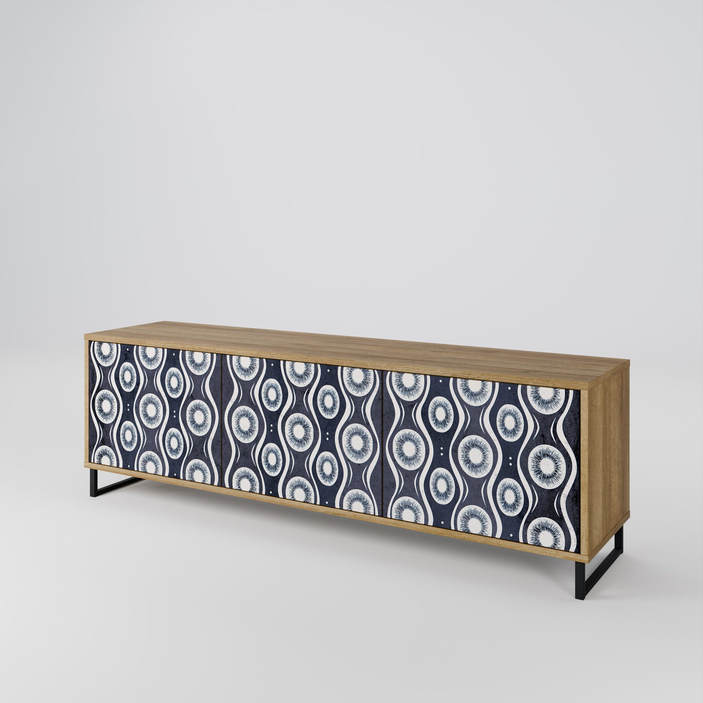 GRAPHITE EYES Mobile TV a 3 Ante in Effetto Rovere