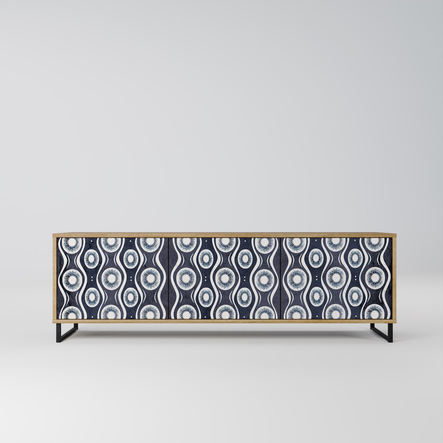 GRAPHITE EYES Mobile TV a 3 Ante in Effetto Rovere