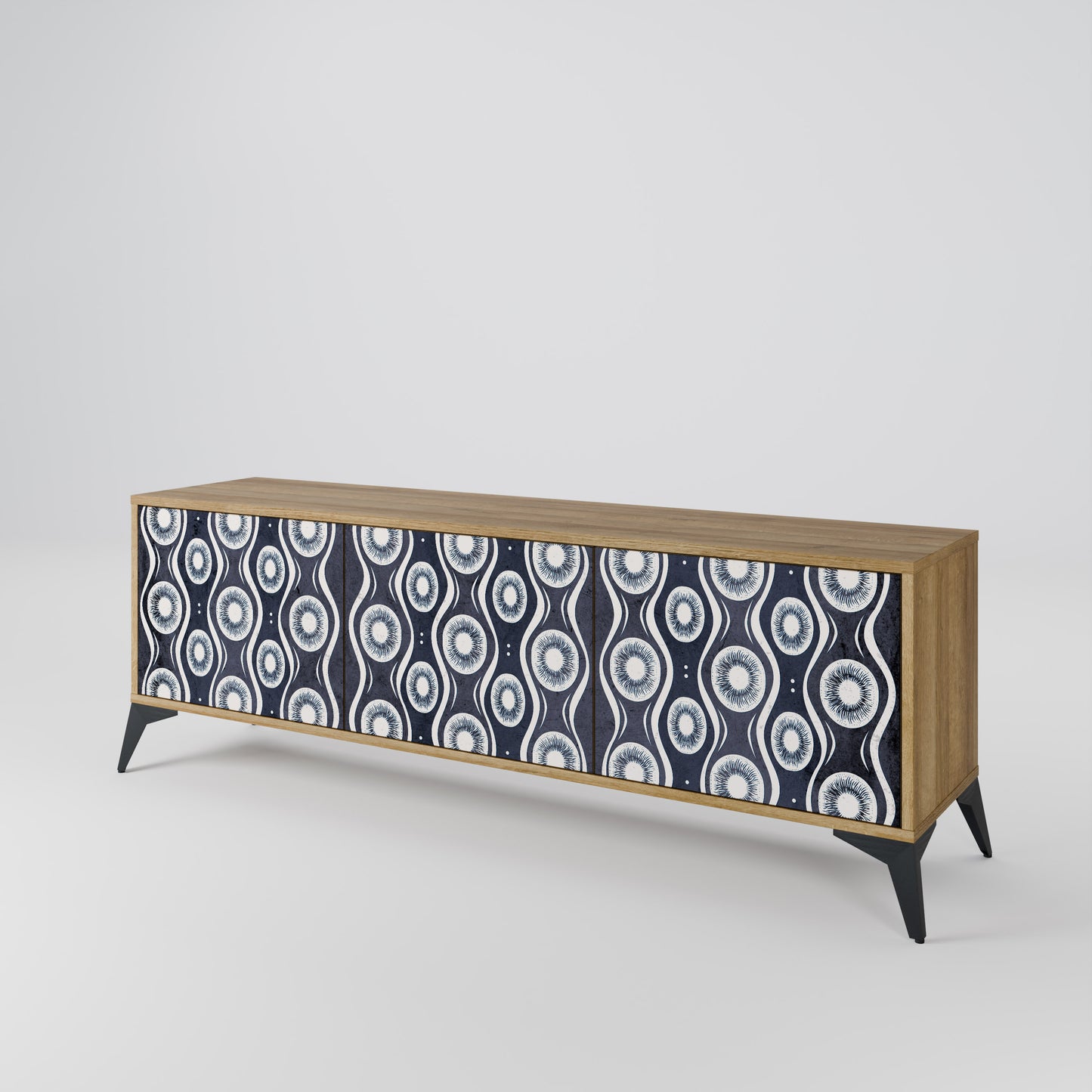 GRAPHITE EYES Mobile TV a 3 Ante in Effetto Rovere