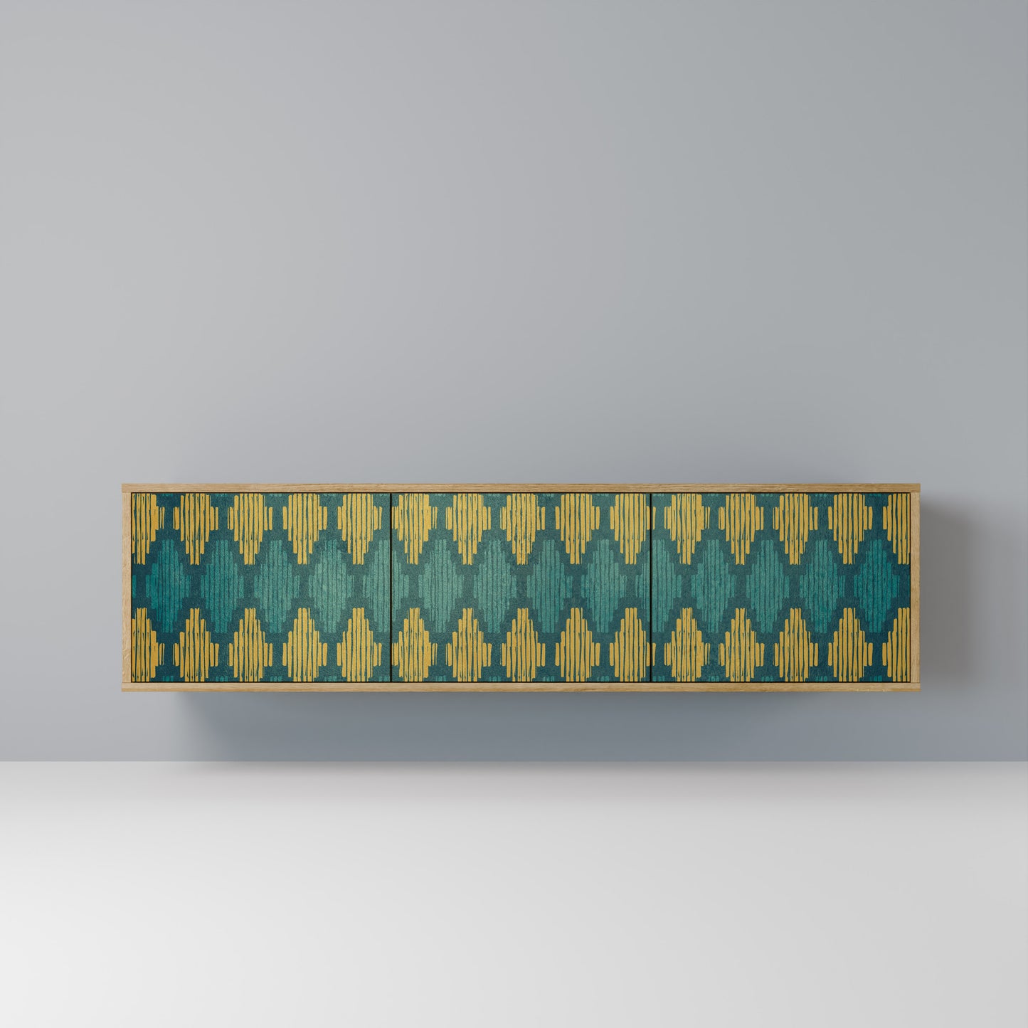 POLYGONS Mobile TV a 3 Ante in Effetto Rovere