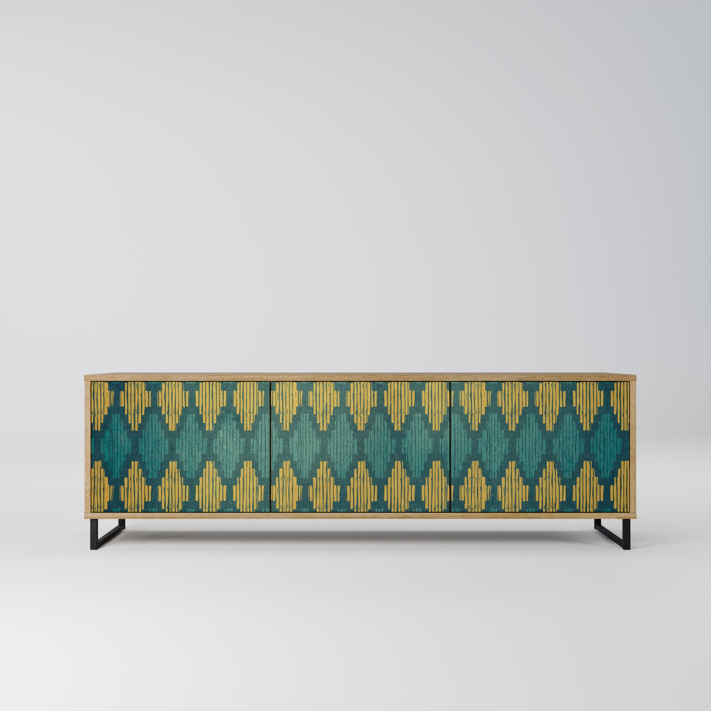 POLYGONS Mobile TV a 3 Ante in Effetto Rovere