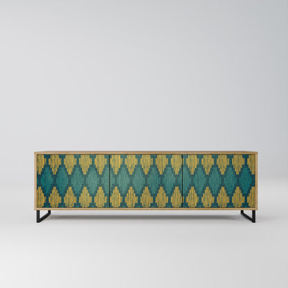 POLYGONS Mobile TV a 3 Ante in Effetto Rovere