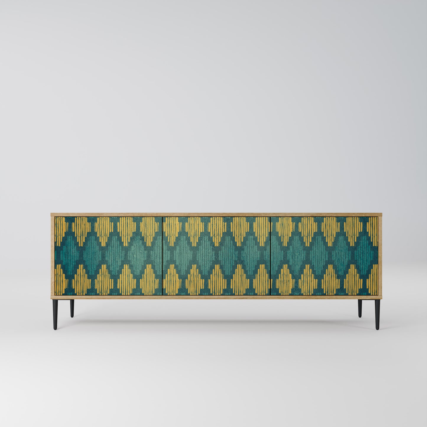 POLYGONS Mobile TV a 3 Ante in Effetto Rovere