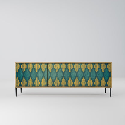 POLYGONS Mobile TV a 3 Ante in Effetto Rovere