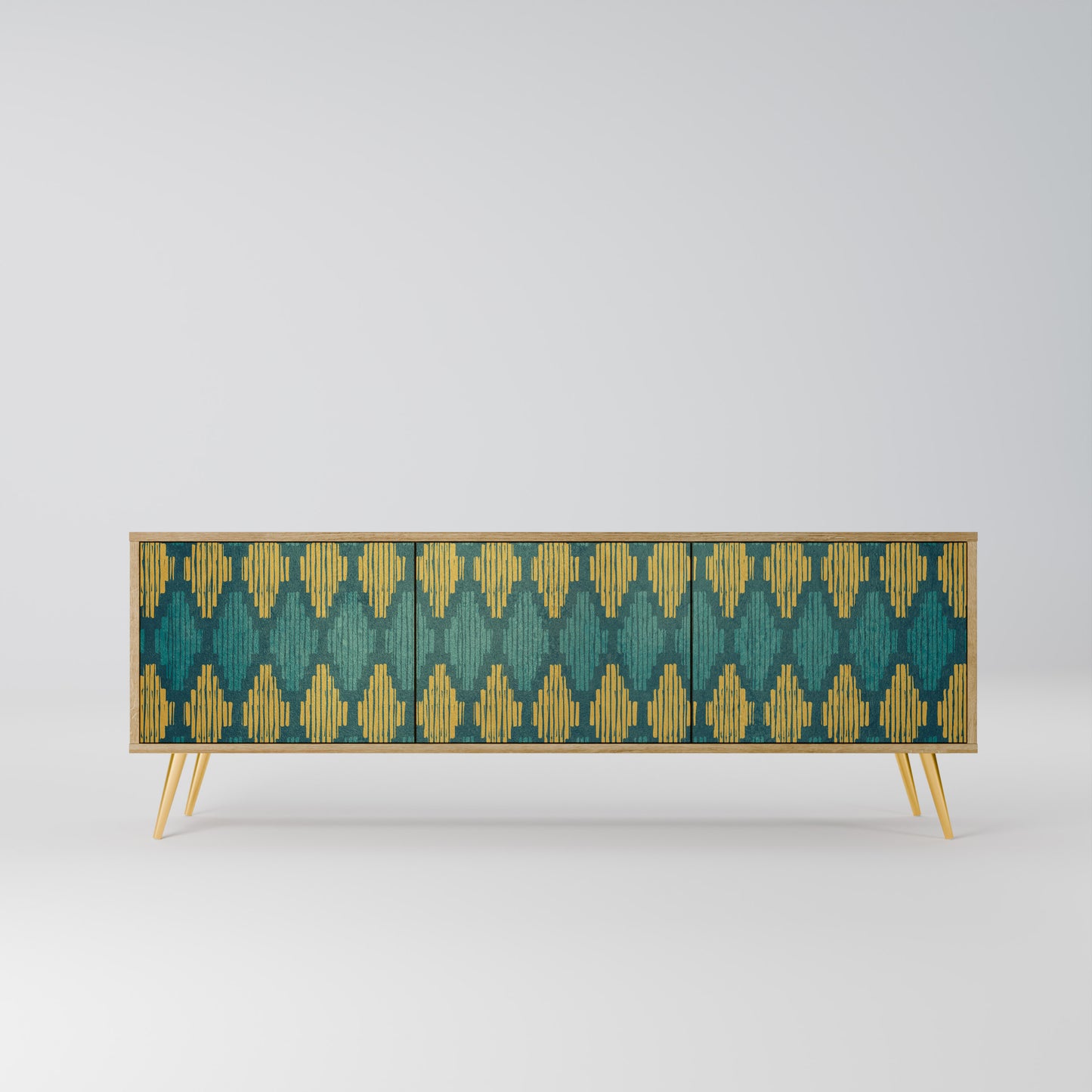 POLYGONS Mobile TV a 3 Ante in Effetto Rovere