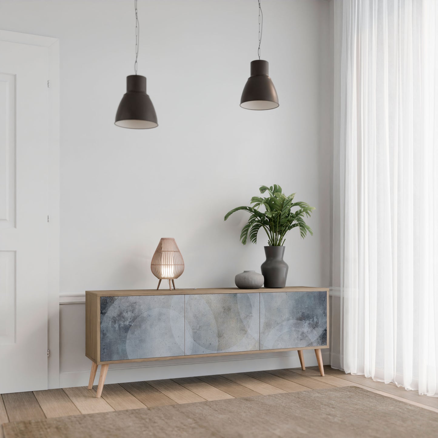 MUTED ARC Mobile TV a 3 Ante in Effetto Rovere