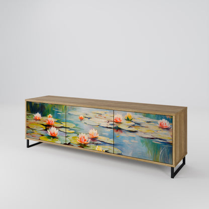 BLOOMING WATERS Mobile TV a 3 Ante in Effetto Rovere