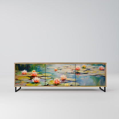 BLOOMING WATERS Mobile TV a 3 Ante in Effetto Rovere