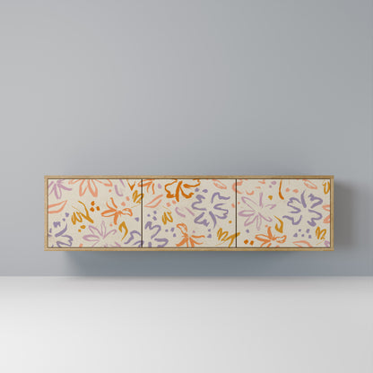 SPRING WHIMSY Mobile TV a 3 Ante in Effetto Rovere