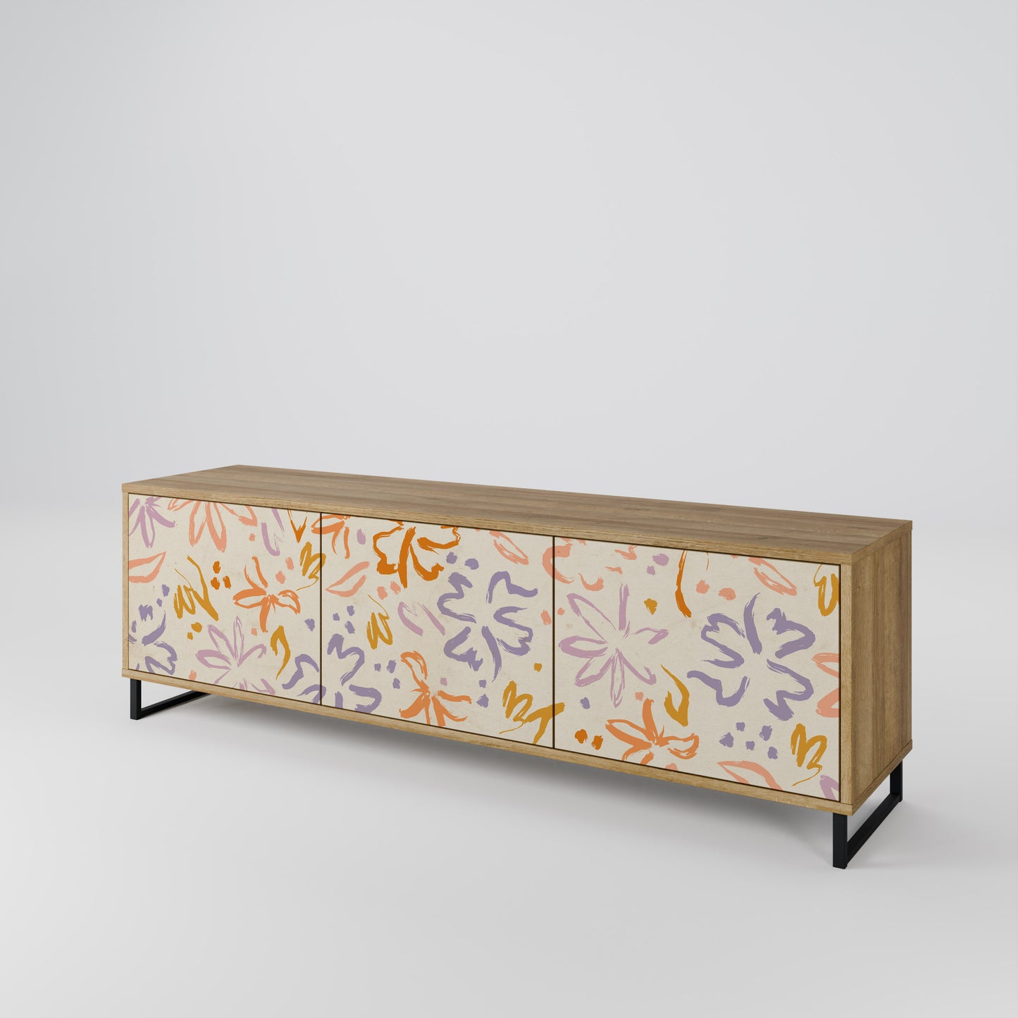SPRING WHIMSY Mobile TV a 3 Ante in Effetto Rovere