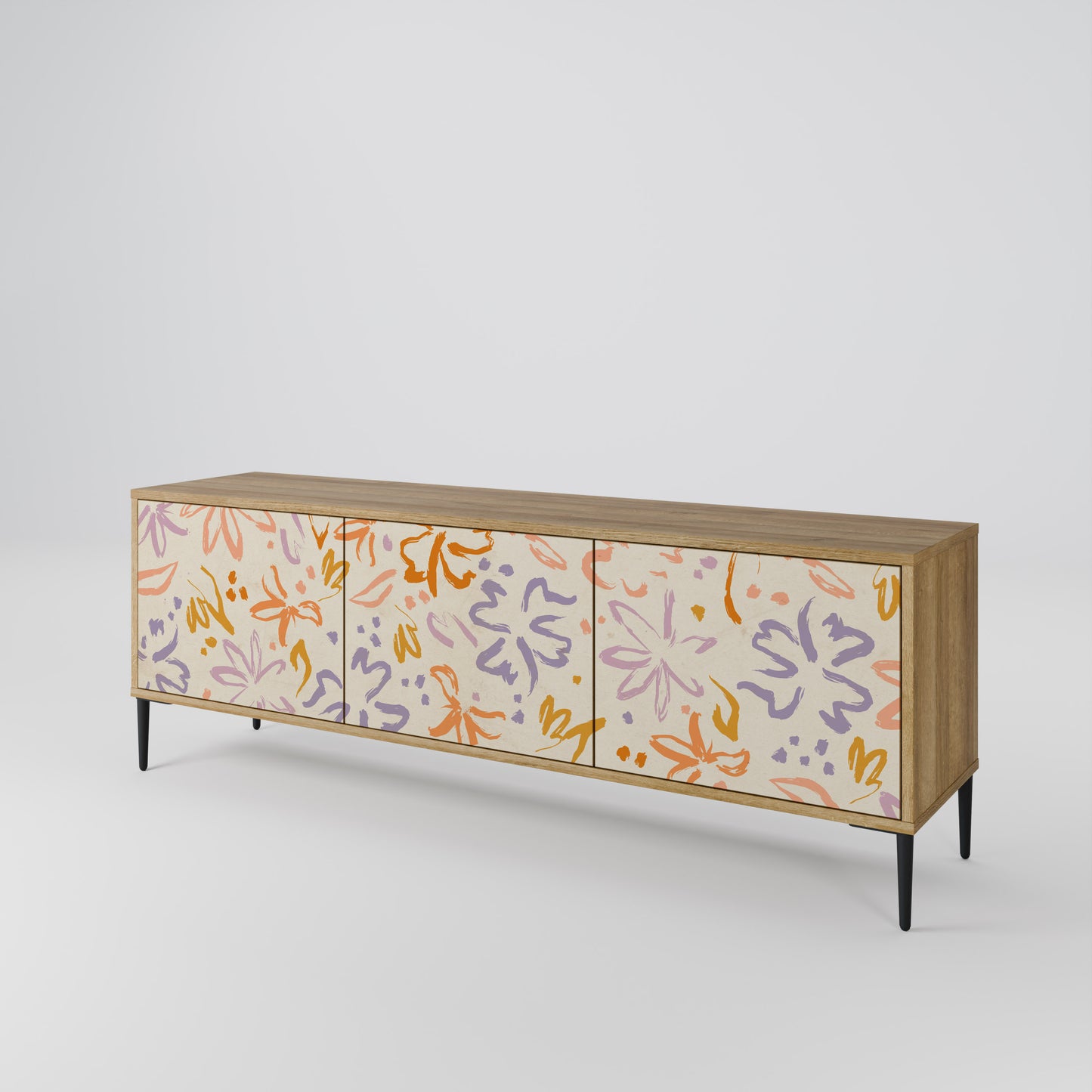 SPRING WHIMSY Mobile TV a 3 Ante in Effetto Rovere