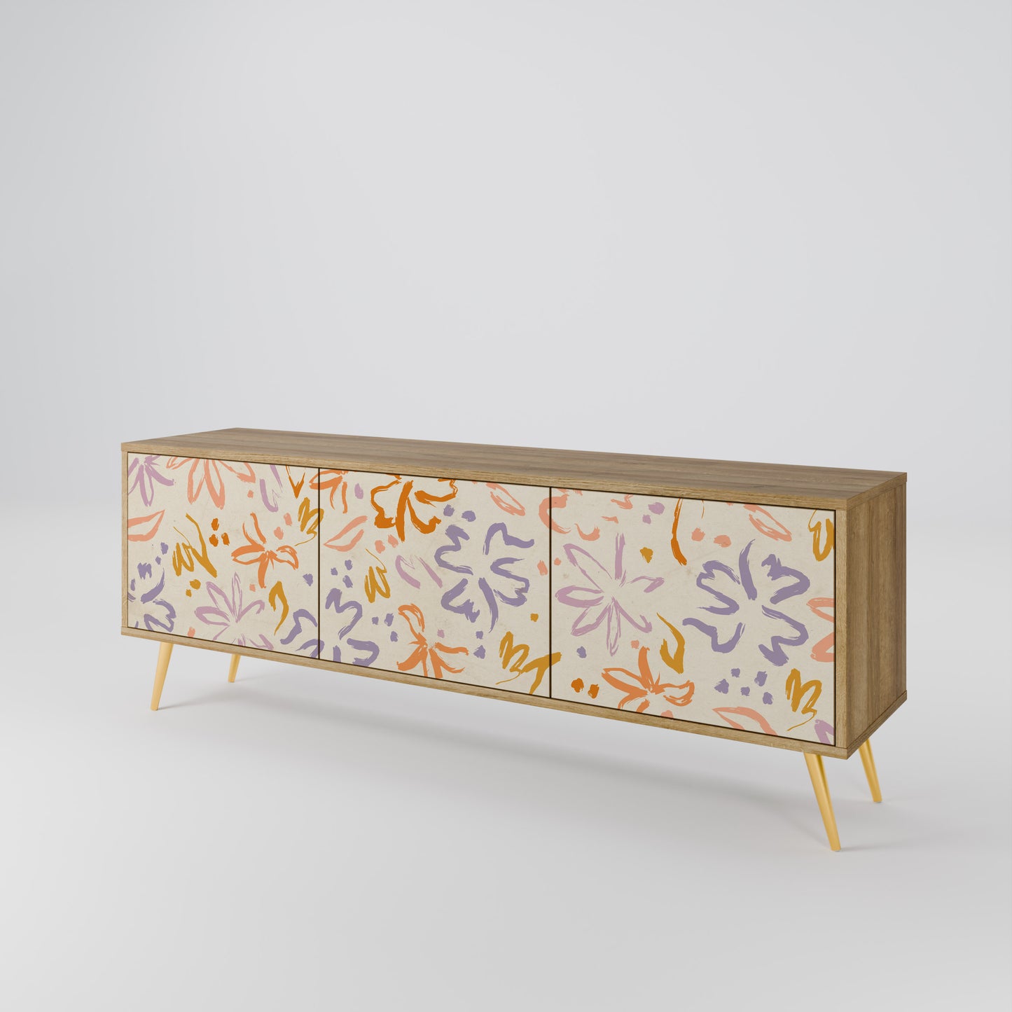 SPRING WHIMSY Mobile TV a 3 Ante in Effetto Rovere