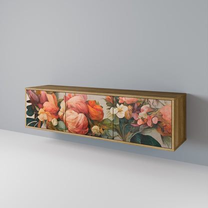 STYLISH BEAUTY Mobile TV a 3 Ante in Effetto Rovere