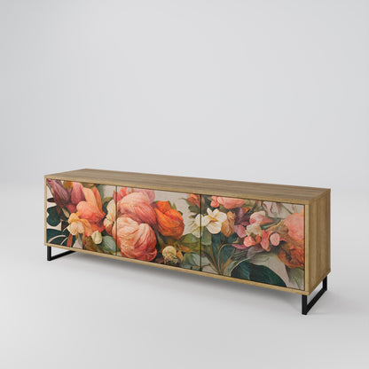 STYLISH BEAUTY Mobile TV a 3 Ante in Effetto Rovere