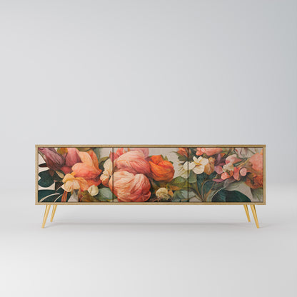 STYLISH BEAUTY Mobile TV a 3 Ante in Effetto Rovere