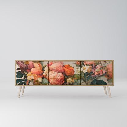 STYLISH BEAUTY Mobile TV a 3 Ante in Effetto Rovere