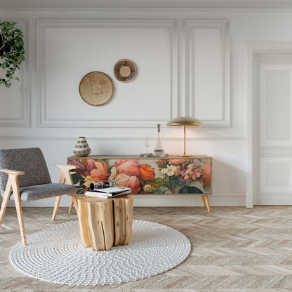 STYLISH BEAUTY Mobile TV a 3 Ante in Effetto Rovere