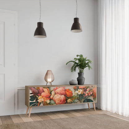 STYLISH BEAUTY Mobile TV a 3 Ante in Effetto Rovere