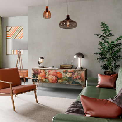 STYLISH BEAUTY Mobile TV a 3 Ante in Effetto Rovere