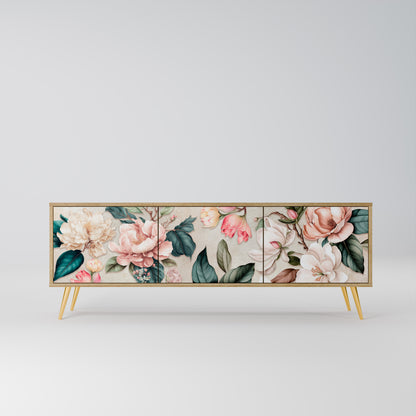 FLORAL GRACE Mobile TV a 3 Ante in Effetto Rovere