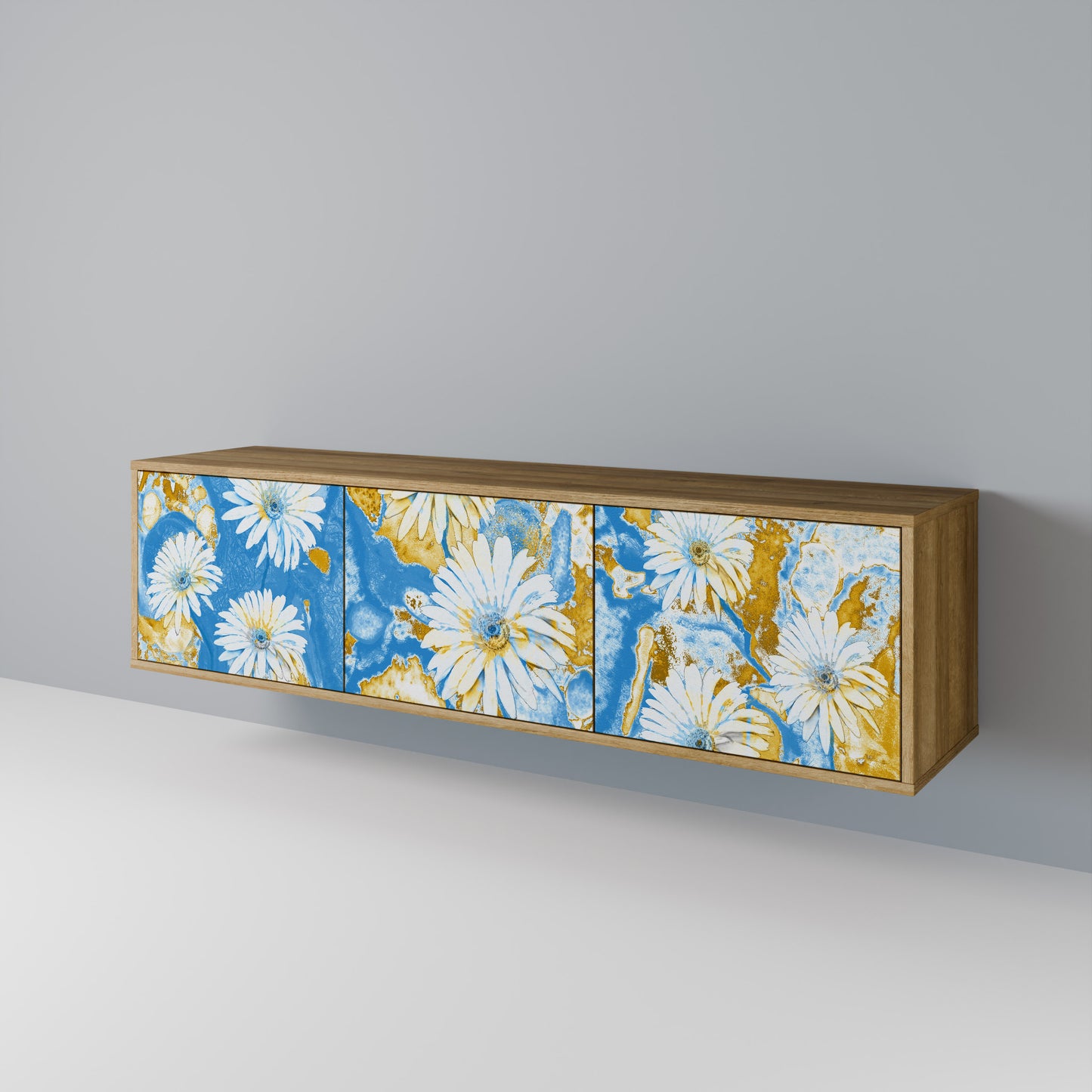 DAISY LUXE Mobile TV a 3 Ante in Effetto Rovere