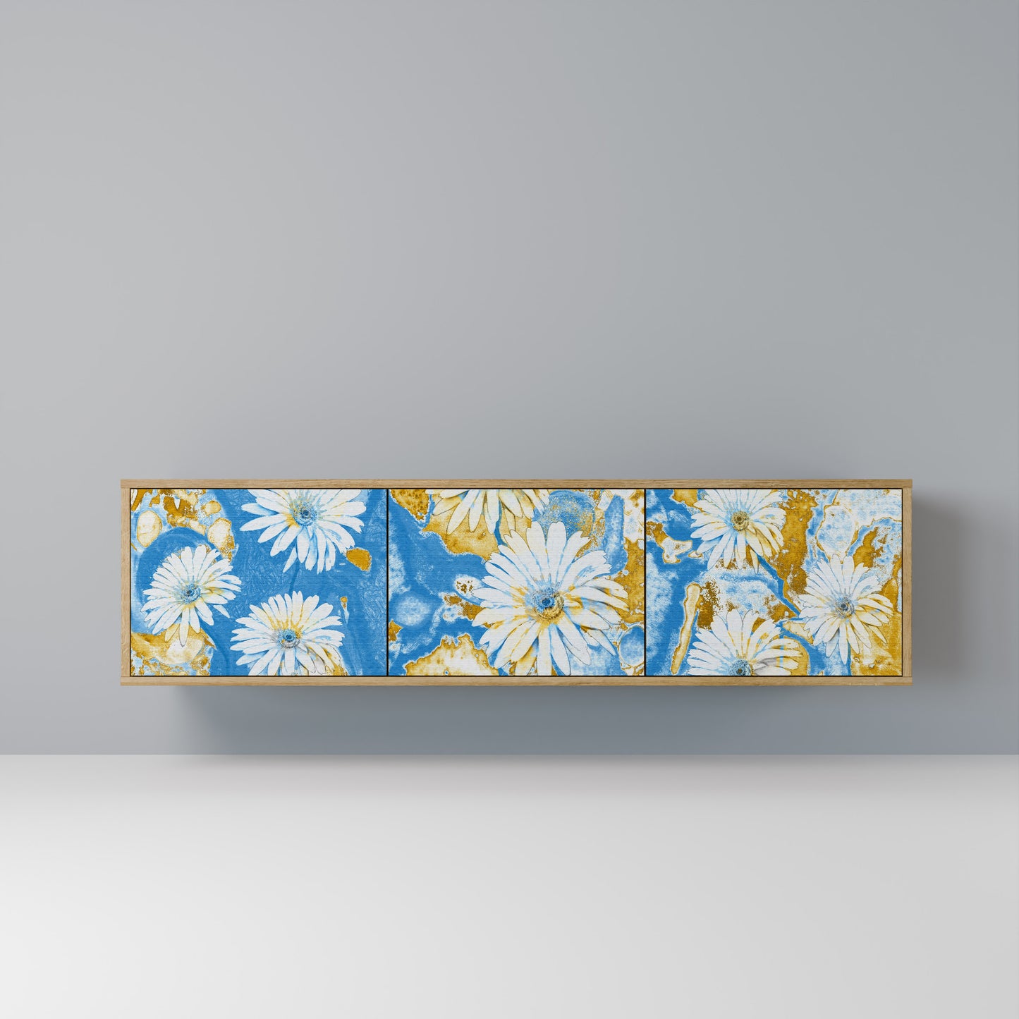 DAISY LUXE Mobile TV a 3 Ante in Effetto Rovere