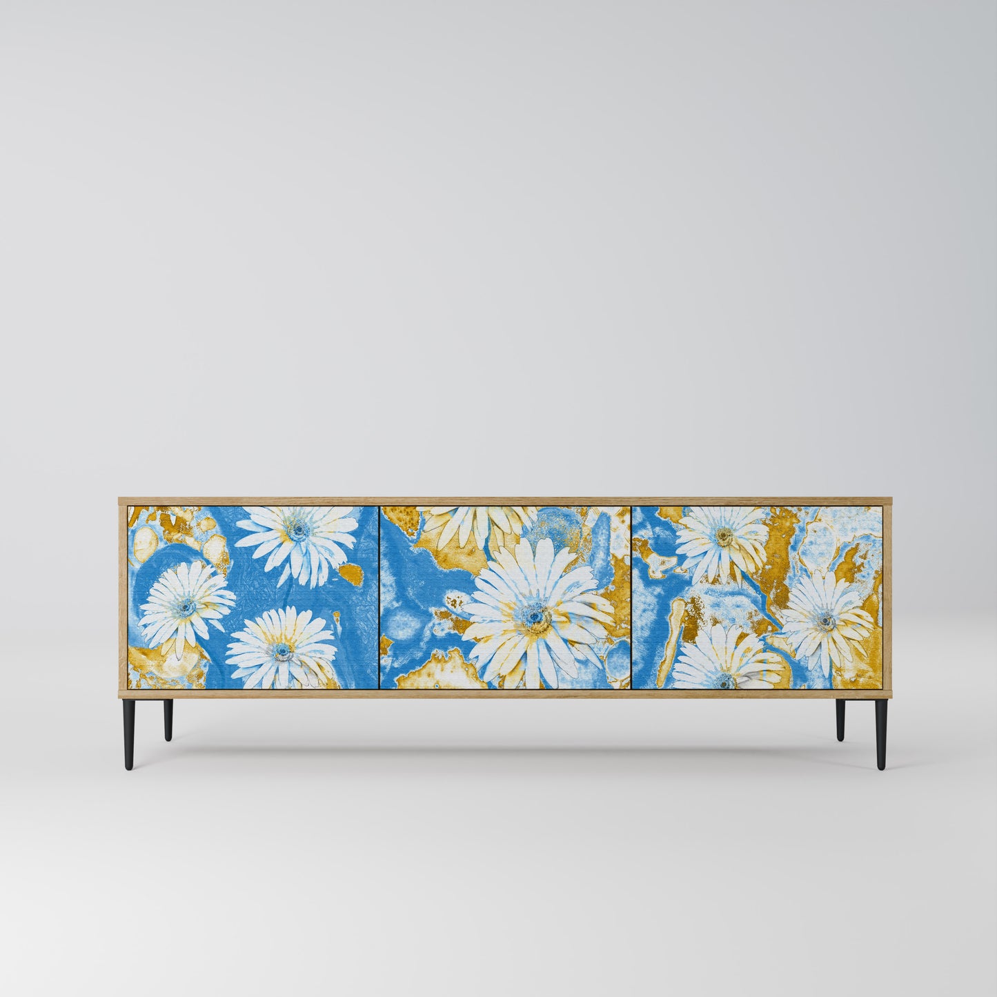 DAISY LUXE Mobile TV a 3 Ante in Effetto Rovere