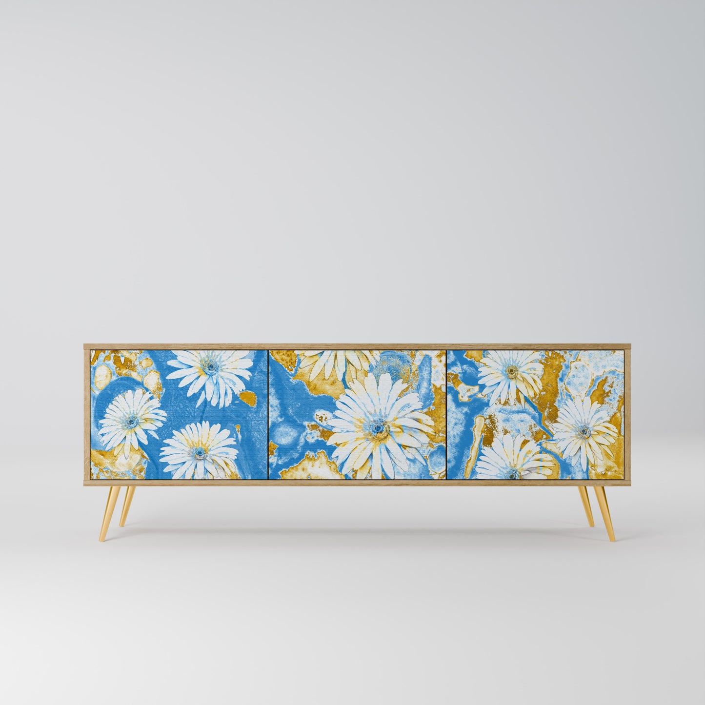 DAISY LUXE Mobile TV a 3 Ante in Effetto Rovere