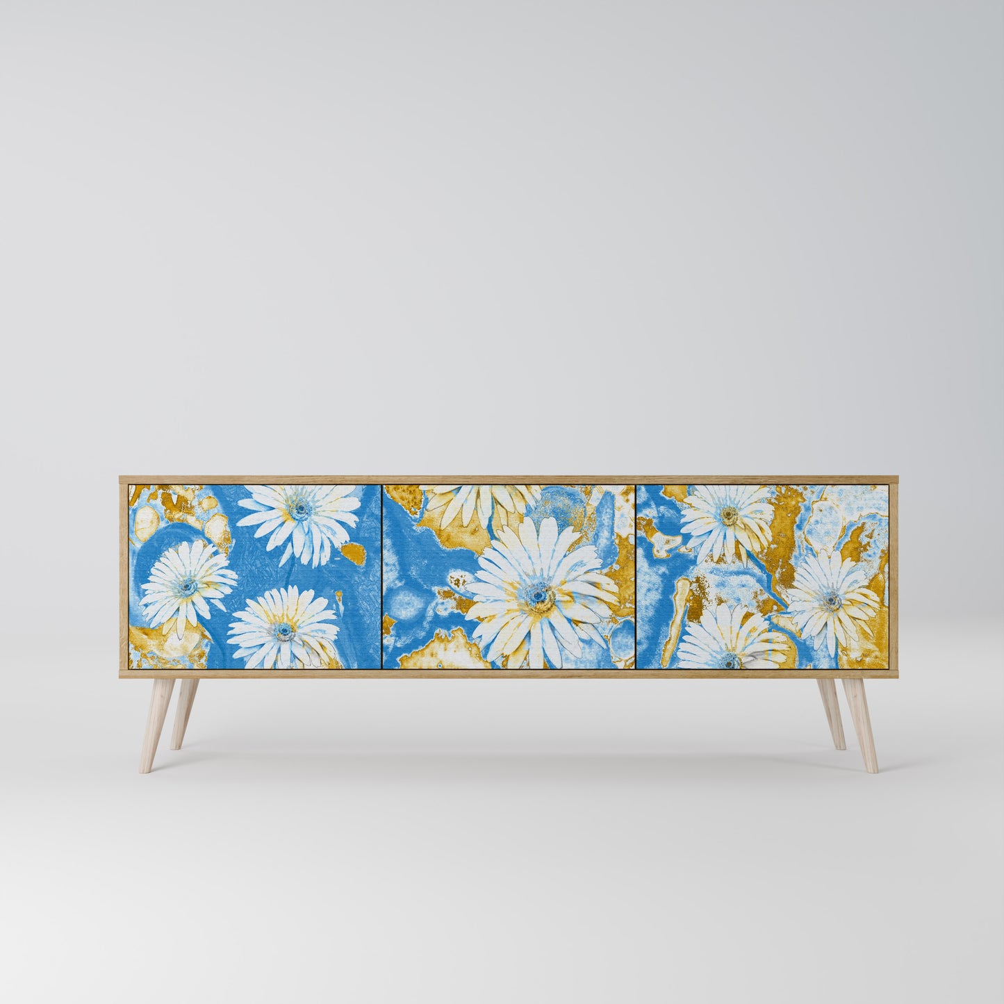 DAISY LUXE Mobile TV a 3 Ante in Effetto Rovere