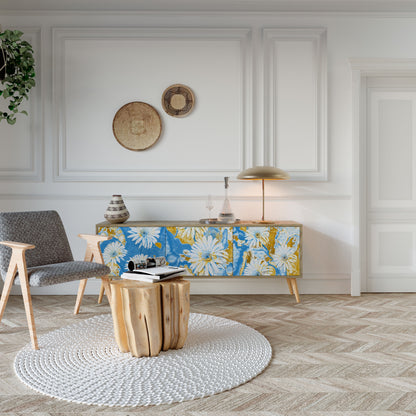 DAISY LUXE Mobile TV a 3 Ante in Effetto Rovere