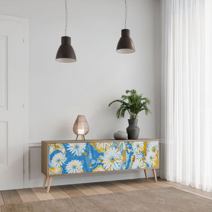 DAISY LUXE Mobile TV a 3 Ante in Effetto Rovere