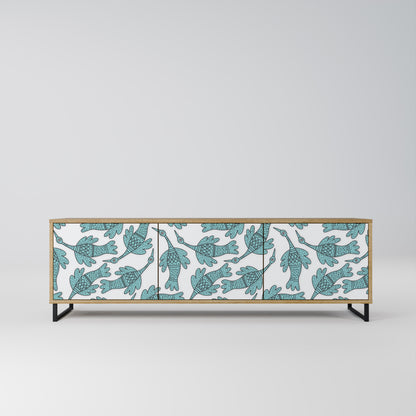 WATERSPOUT SONGIBIRD 3-Door TV Stand in Oak Effect