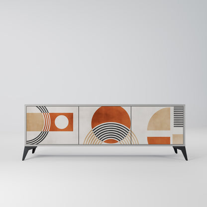 SPACE AROUND Mobile TV a 3 Ante in Finitura Grigia