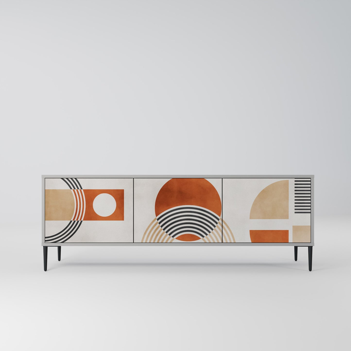 SPACE AROUND Mobile TV a 3 Ante in Finitura Grigia