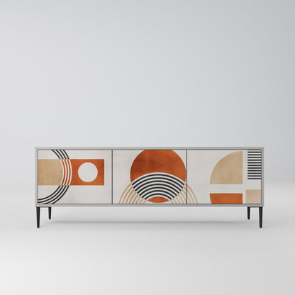 SPACE AROUND Mobile TV a 3 Ante in Finitura Grigia