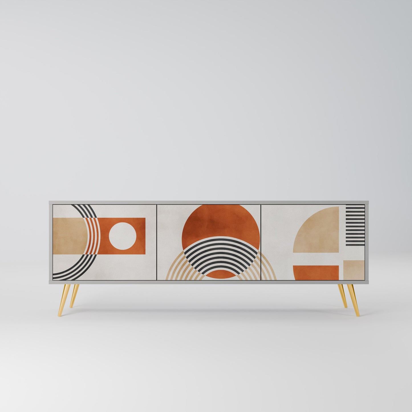 SPACE AROUND Mobile TV a 3 Ante in Finitura Grigia